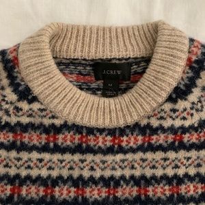⛷ Beautiful knitted sweater by JCREW Sz M !